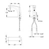 PRESTO NOVA® mitigeur sur plage 3 l/min secteur 230V CHROME
