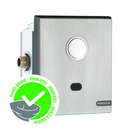 Robinet chasse encastré P7100XL N ECO, inox, secteur, 2l-4L, pour WC sans bride