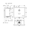 Robinet d'urinoir encastré électronique Sensao 8600 N, avec bouton, face inox