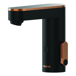 PRESTO SO'O® Robinet mitigeur 3 l/min Secteur 230V NOIR OR ROSE avec RA