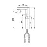 PRESTO SO'O® avec rehausse Robinet mitigeur 3 l/min piles CAPOT BLANC avec RA