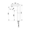 PRESTO SO'O® avec rehausse Robinet simple 3 l/min piles 6V CHROME