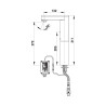 PRESTO SO'O® avec rehausse robinet simple 3 l/min secteur 230V CHROME avec RA