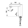 PRESTO SO'O® Robinet simple 1,9 l/min piles 6V CHROME