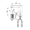 PRESTO SO'O® Robinet mitigeur 3 l/min secteur 230V CHROME/NOIR avec RA