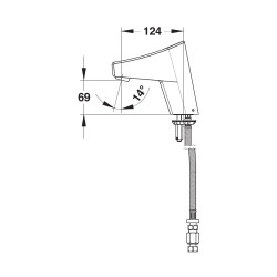 Presto touch simple pile avec robinets d'arret