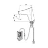 Presto touch simple secteur sans robinets d'arret