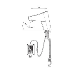 Presto touch simple secteur avec robinets d'arret