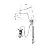 Presto touch simple secteur avec robinets d'arret