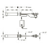 NEO SENSOR Robinet électronique de lavabo mural secteur 230V 1,9l/min