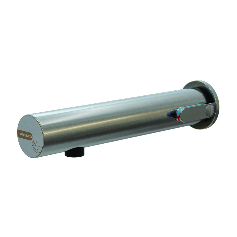 LINEA Robinet mitigeur mural TC 3l/min Piles 6V INOX BROSSE avec RA