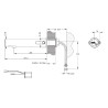 LINEA Robinet mitigeur mural TC 1,9l/min Secteur 12-24V INOX BROSSE