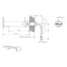 LINEA Robinet mitigeur mural TC 1,9l/min Secteur 12-24V OR BROSSE SP
