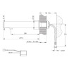 LINEA Robinet simple mural TC 1,9l/min Secteur 12-24V OR BROSSE SP