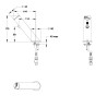 LINEA Robinet simple sur plage 3l/min Piles 6V avec RA