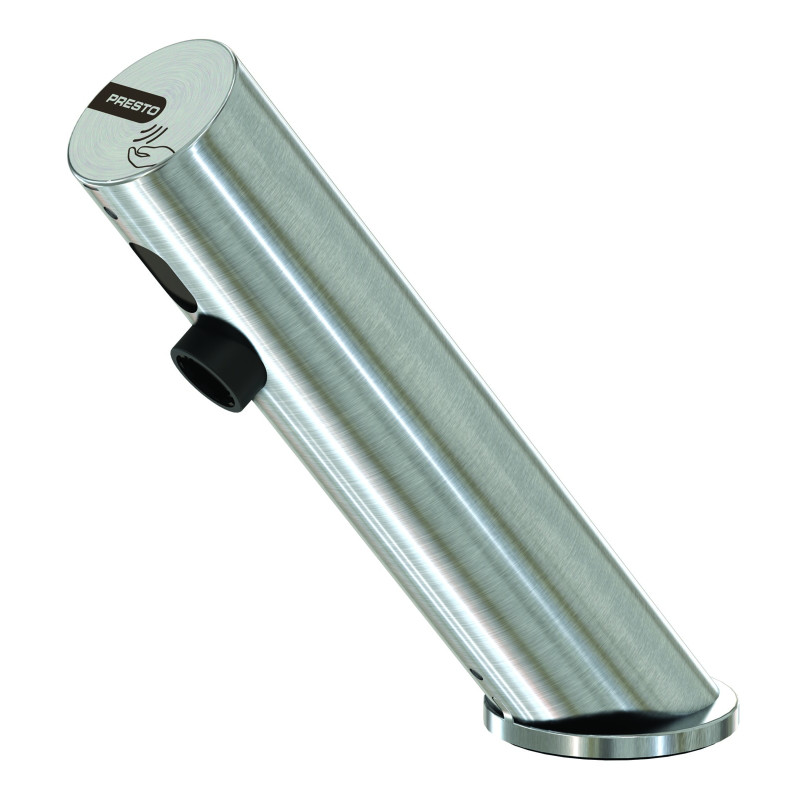 LINEA Robinet simple sur plage 3l/min Piles 6V INOX BROSSE avec RA