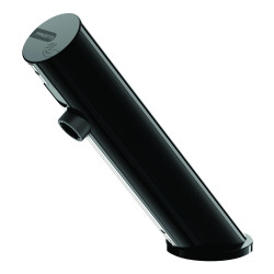 LINEA Robinet simple sur plage 1,9l/min Piles 6V NOIR POLI