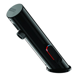LINEA Robinet mitigeur sur plage 3l/min Secteur 230V NOIR POLI avec RA