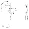 LINEA Robinet mitigeur sur plage 3l/min Piles 6V avec RA