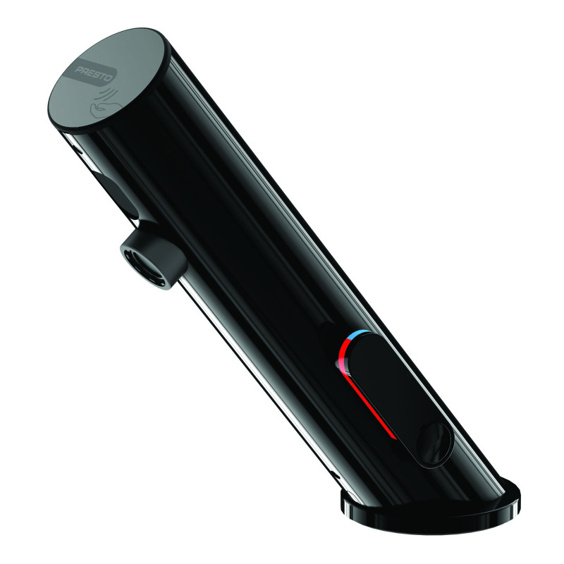 LINEA Robinet mitigeur sur plage 1,9l/min Piles 6V NOIR POLI