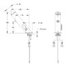 LINEA TOUCH robinet tactile mitigeur sur plage 3 l/min 7sec secteur 230V chrome