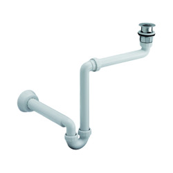 Siphon et bonde pour lavabo PMR fixe