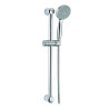Barre de douche 600 mm, douchette 1 jet, flexible 1500 mm, coulisseau