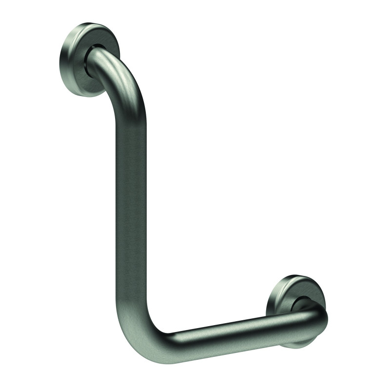 Barre coudée 90° inox brossé de diamètre 32mm - 300 x 300 mm
