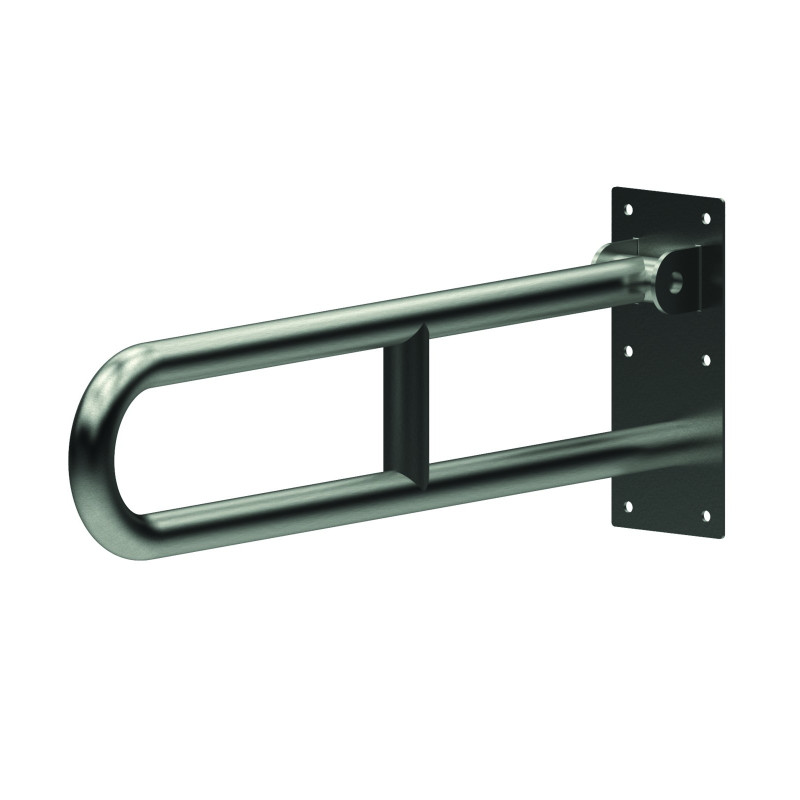 Barre relevable sans béquille ø32 650 mm inox brossé