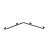 Barre d'angle 750x750 mm 4 points de fixeation d32 mm inox brossé - douche