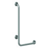 Barre coudée droit 90° d32mm 450 x 750 mm inox brossé