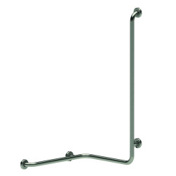Barre douche d'angle d32 mm inox brossé 115x 560 x 660 mm - Modèle droit