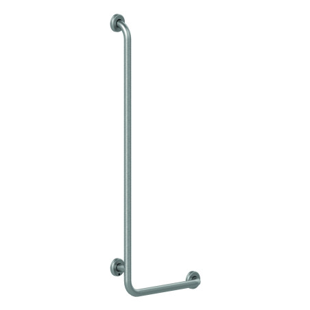 Barre droite coudée 90° 450x1150 mm - inox brossé d32 mm