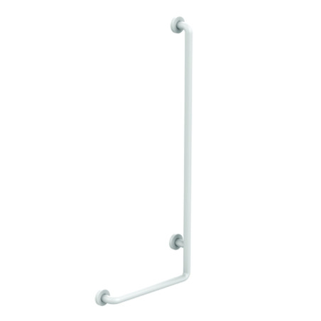 Barre gauche coudée 90° 450x1150 mm - aluminium abs antibactérien d34 mm