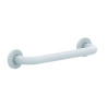 Barre droite en acier époxy blanc 300 mm (sans vis) - diamètre 25 mm