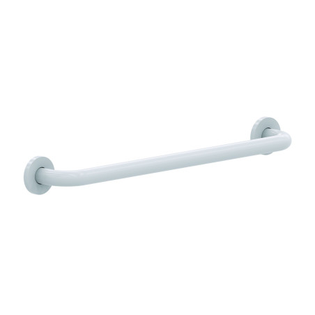 Barre droite en acier époxy blanc 500 mm (sans vis) - diamètre 25 mm
