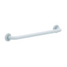 Barre droite en acier époxy blanc 500 mm (sans vis) - diamètre 25 mm