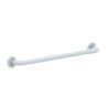 Barre droite en acier époxy blanc 600 mm (sans vis) - diamètre 25 mm