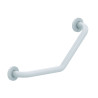 Barre 135° en acier époxy blanc 220x220 mm (sans vis) - diametre 25 mm