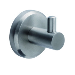 Patère 1 tête inox brossé, fixation invisible