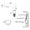 H-DRY Sèche-mains automatique sur plage inox