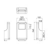 E-DRY Sèche-mains automatique mural blanc adapté PMR