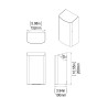 Compact Sèche-mains automatique mural blanc