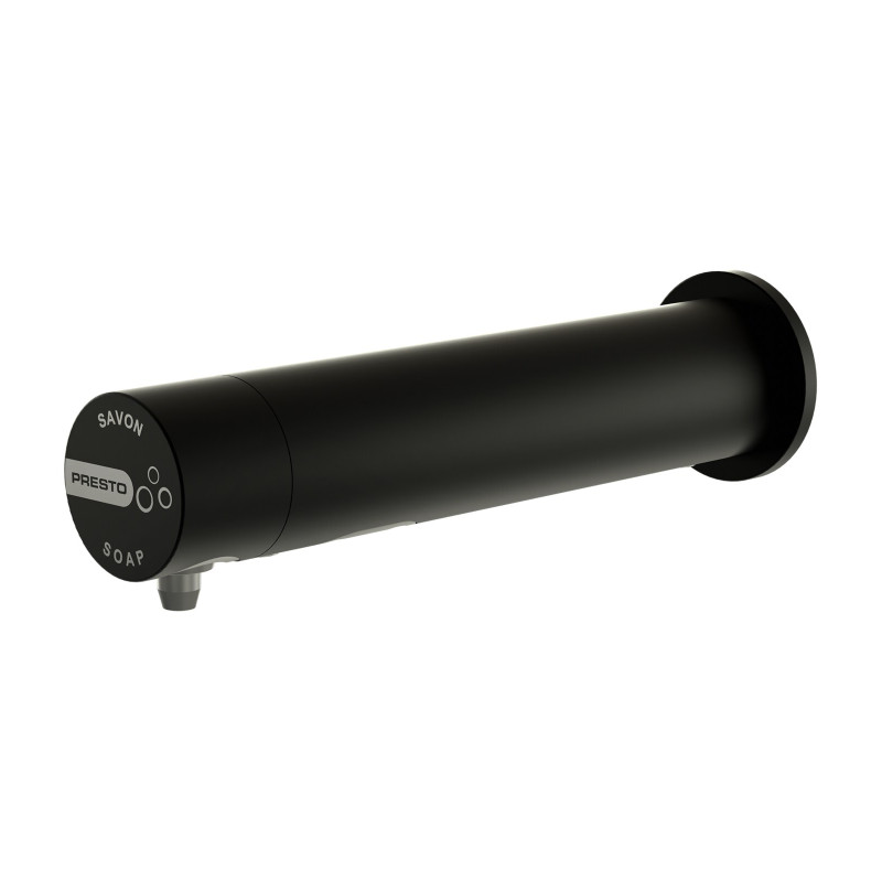 LINEA Distributeur savon liquide mural 1L sans contact Secteur NOIR MAT