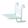 Siège de douche en aluminium gainé nylon, accrochable sur barre d 32 ou 34 mm