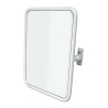Miroir inclinable en aluminium gainé nylon, murale, 582x667 mm