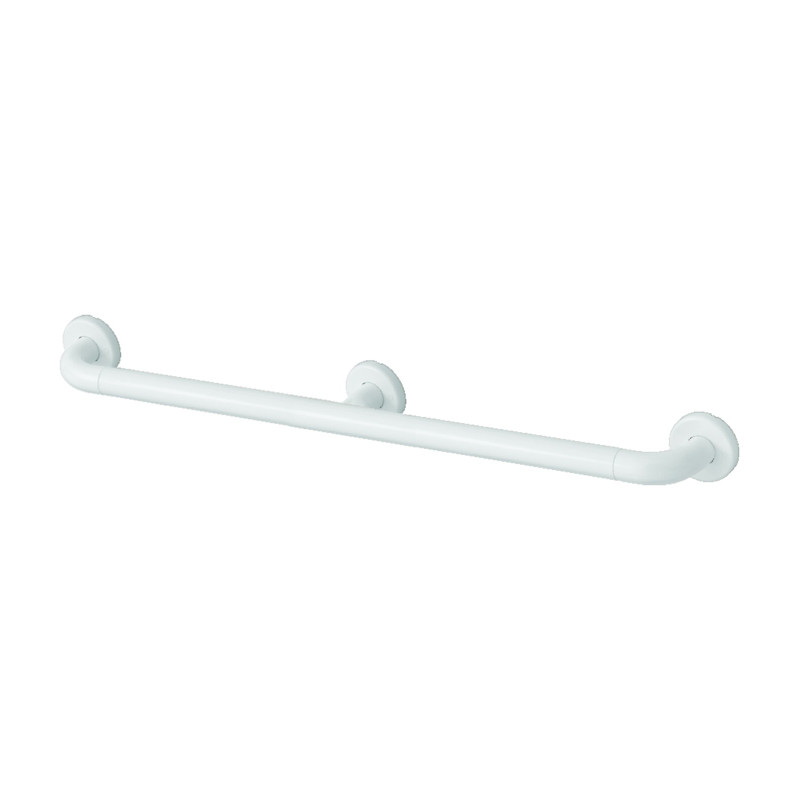 Barre droite 900 mm en aluminium gainé ABS antibactérien - diamètre 34 mm