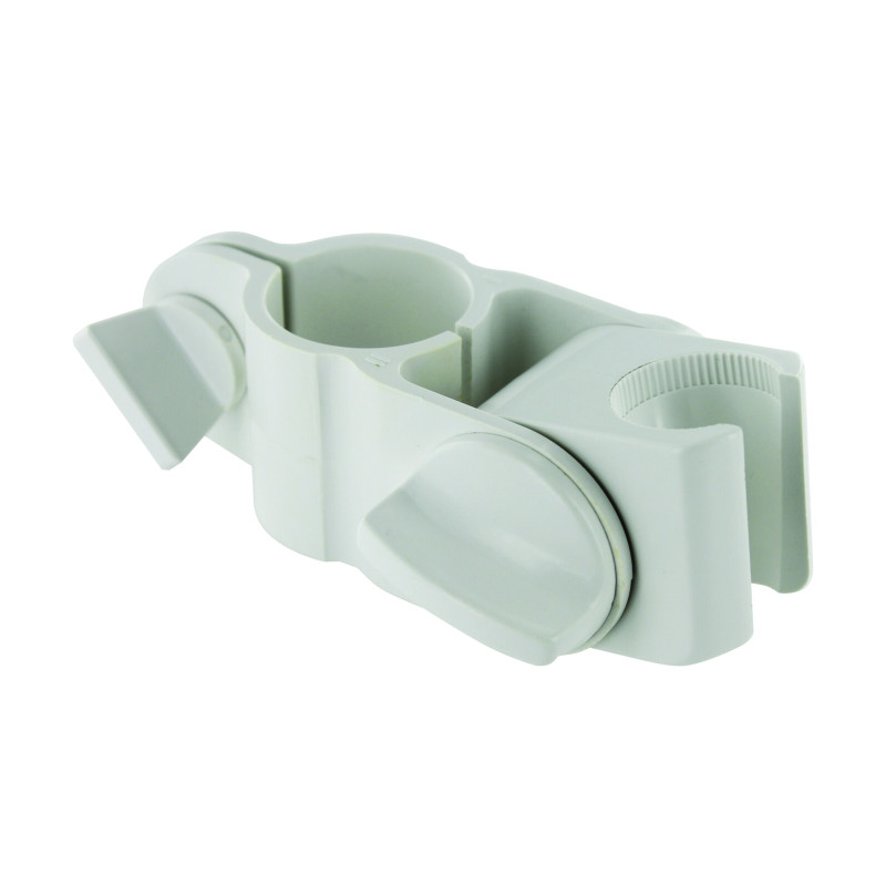 Support de douchette coulisseau pour barre de diamètre 34 mm - abs blanc