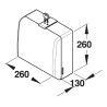 Distributeur pour essuie-mains pliés en Z ou C en abs blanc