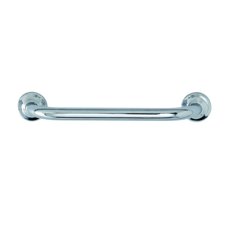 Barre droite en inox chromé 500 mm (sans vis) - diamètre 25 mm